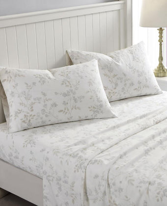 Fawna Cotton Flannel Sheet Set - Laura Ashley