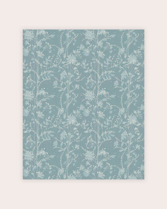Fennelton Pale Newport Blue Wallpaper view of wallpaper