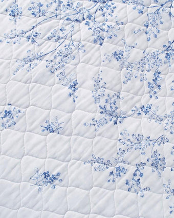 Flora Blue Quilt Set