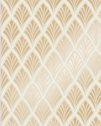 Florin Gold Wallpaper Sample - Laura Ashley