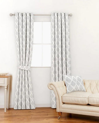 Florin Silver Fabric Sample - Laura Ashley