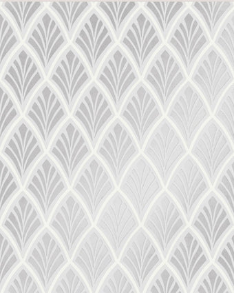 Florin Silver Wallpaper Sample - Laura Ashley