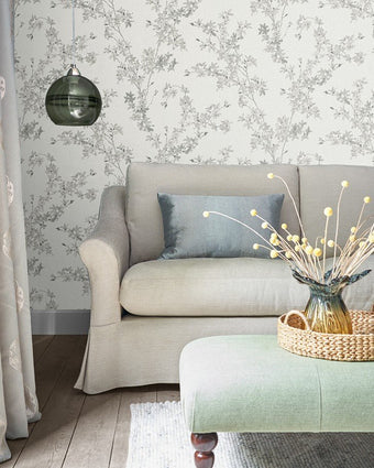 Forsythia Steel Wallpaper on Wall