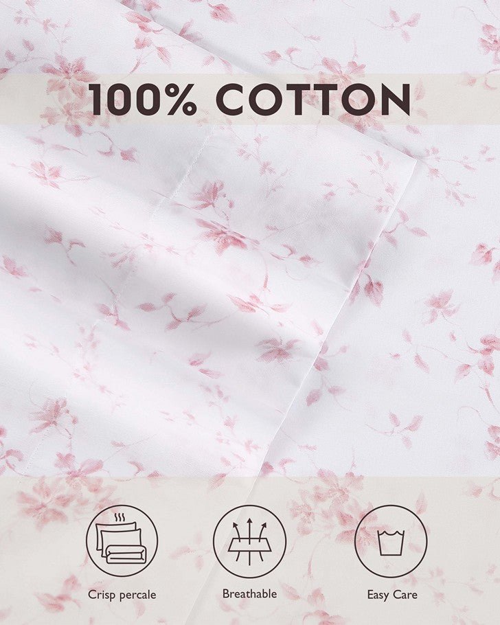 Garden Muse Pink Standard Pillowcase Pair