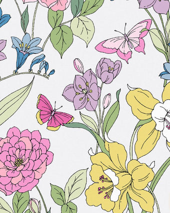 Gilly Multicolor Wallpaper - Close up view of wallpaper