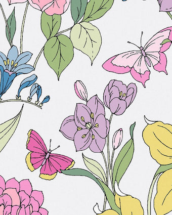 Gilly Multicolor Wallpaper - Close up view of wallpaper
