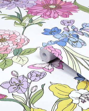 Gilly Multicolor Wallpaper - View of roll of wallpaper