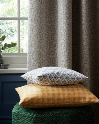 Gingham Dijon Fabric Sample - Laura Ashley