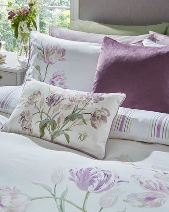 Gosford Grape Duvet Cover Set - Close up view 