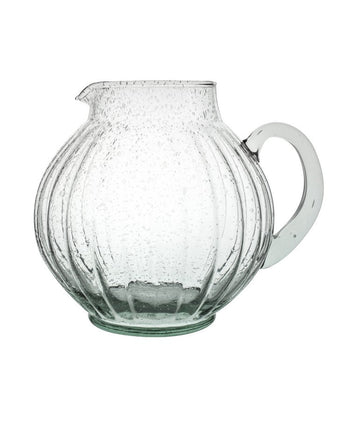 Green Glass Pitcher view of pitcher