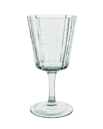 Green Set of 4 White Wine Glass Set view of wine glass