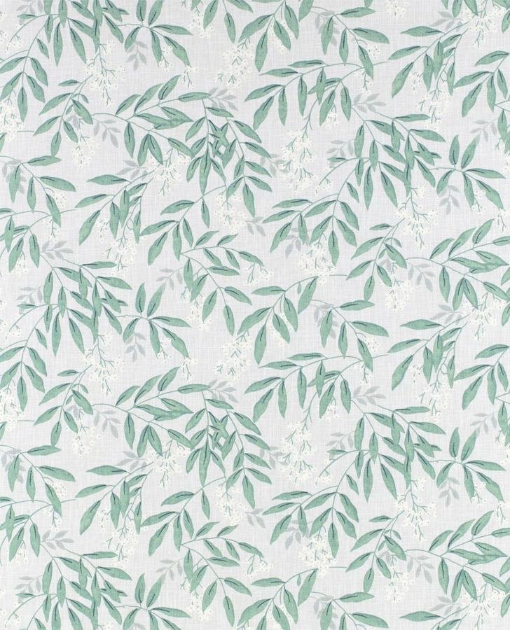 Greendale Grey Green Fabric Sample - Laura Ashley