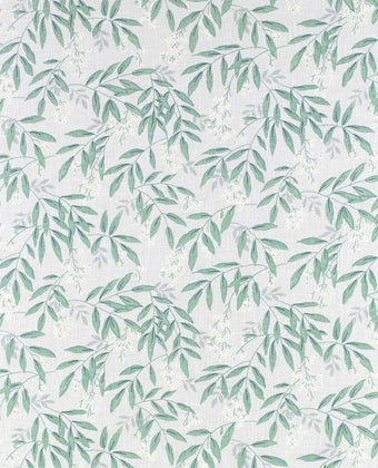 Greendale Grey Green Fabric Sample - Laura Ashley