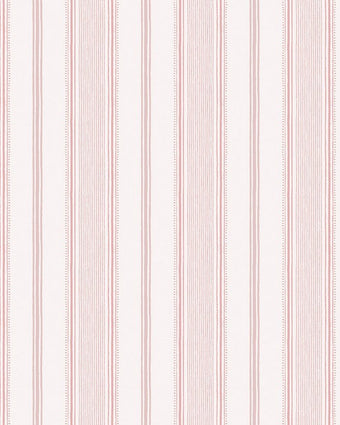 Heacham Stripe Blush Wallpaper Sample - Close up view of wallpaper