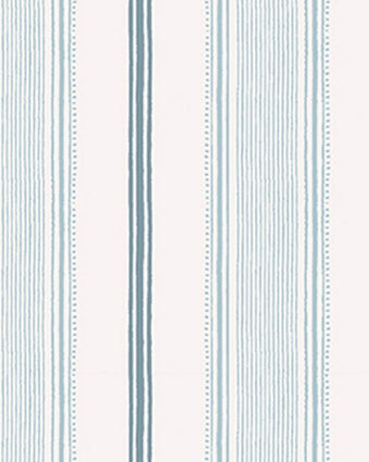 Heacham Stripe Seaspray Wallpaper - Close up view of wallpaper