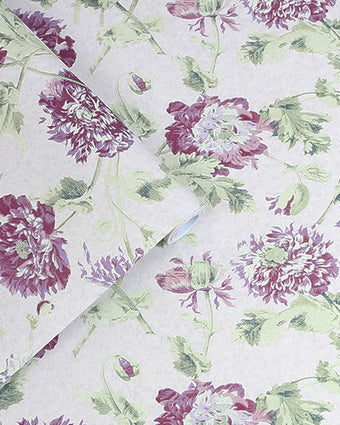 Hepworth Grape Wallpaper - View of roll of wallpaper
