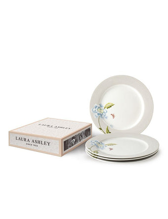 Heritage Cobblestone Pinstripe Set of 4 Salad Plates - Laura Ashley