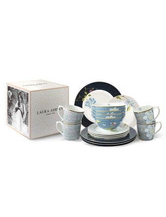 Heritage Collection 16pc Dinnerware Set (Candy/Cobblestone) - Laura Ashley