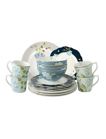 Heritage Collection 16pc Dinnerware Set (Cobblestone/Uni) - Laura Ashley