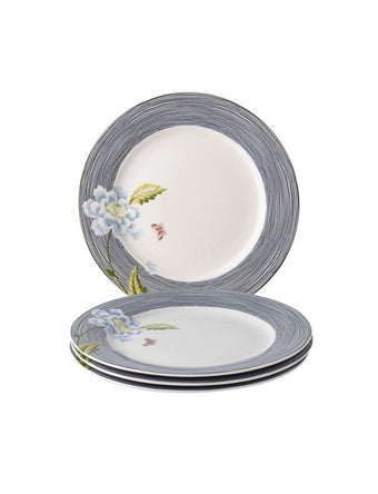 Heritage Midnight Pinstripe Set of 4 Salad Plates - Laura Ashley