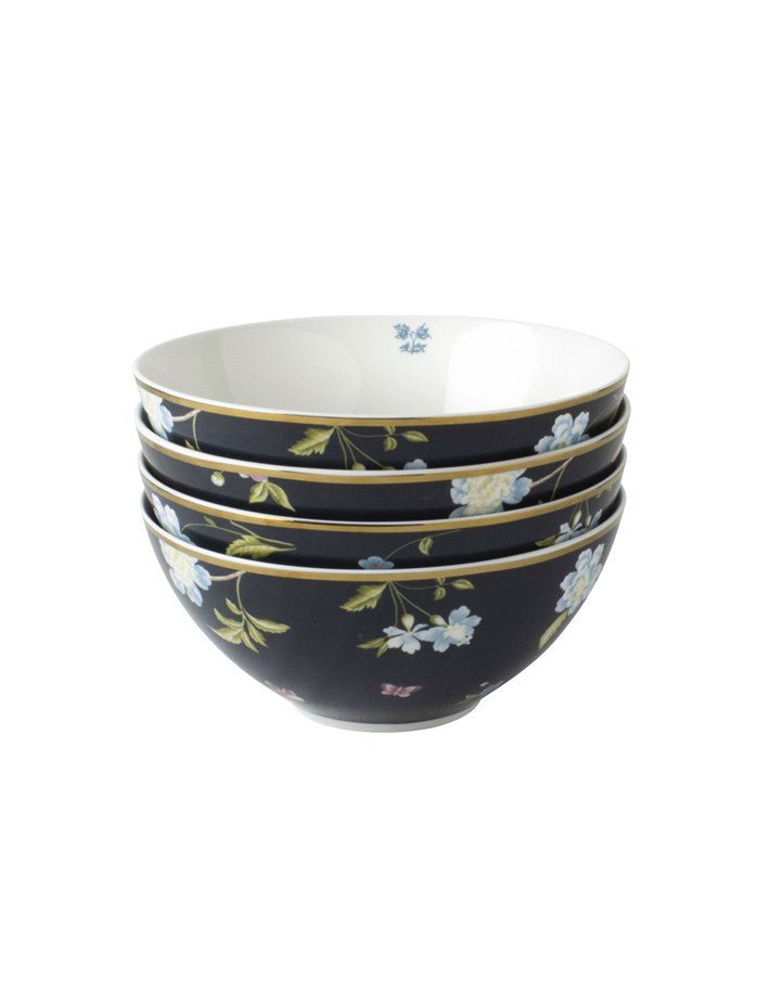 Heritage Midnight Uni Set of 4 Bowls - Laura Ashley