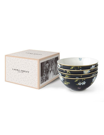 Heritage Midnight Uni Set of 4 Bowls - Laura Ashley