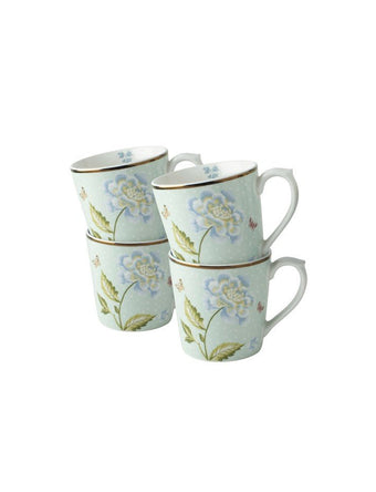 Heritage Mint Uni Set of 4 Mugs (17 oz.) - Laura Ashley