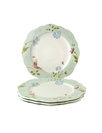 Heritage Mint Uni Set of 4 Scalloped Plates - Laura Ashley