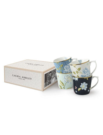 Heritage Mixed Designs Set of 4 Mugs (10oz.) - Laura Ashley