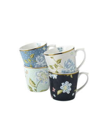 Heritage Mixed Designs Set of 4 Mugs (10oz.) - Laura Ashley
