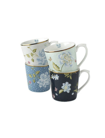Heritage Mixed Designs Set of 4 Mugs (17oz.) - Laura Ashley