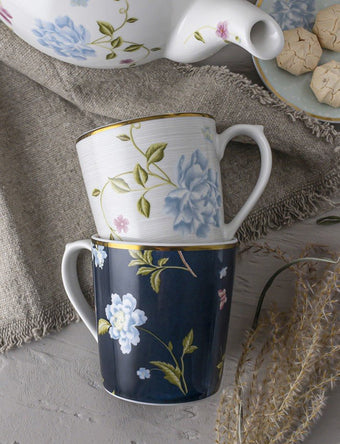 Heritage Mixed Designs Set of 4 Mugs (17oz.) - Laura Ashley