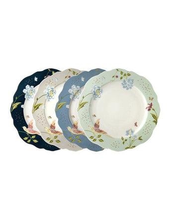 Heritage Mixed Designs Set of 4 Scalloped Plates - Laura Ashley