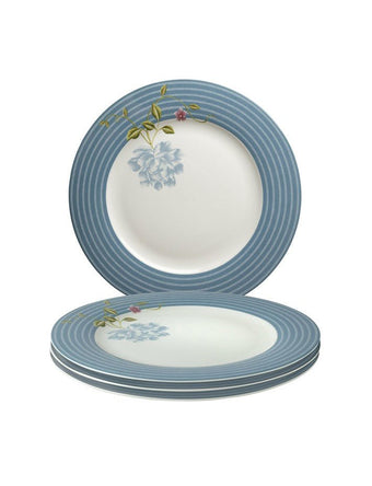 Heritage Seaspray Candy Set of 4 Dinner Plates - Laura Ashley