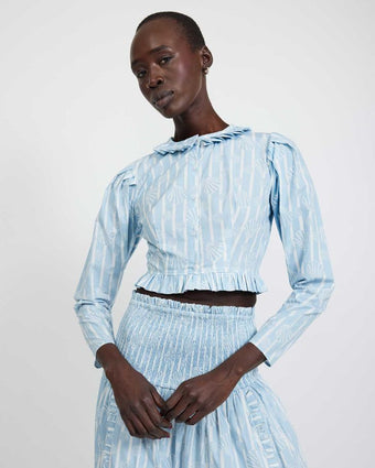 Wynn Blouse front view of blouse
