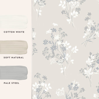 Igerna Natural Wallpaper - View of coordinating paint colors