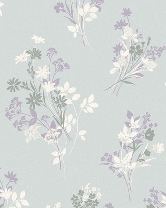 Igerna Pale Duck Egg Blue Wallpaper - Close up view of wallpaper