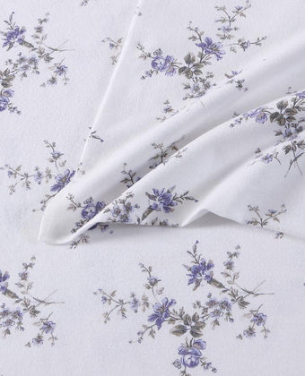 Jessika Purple Cotton Flannel Sheet Set - Laura Ashley