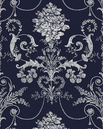 Josette Midnight Wallpaper Sample - Laura Ashley