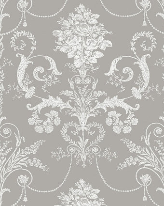 Josette Steel Wallpaper - Laura Ashley