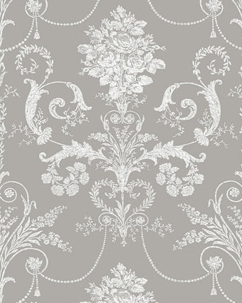 Josette Steel Wallpaper Sample - Laura Ashley