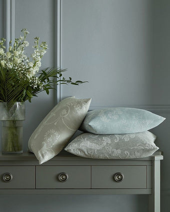 Josette Steel Woven Upholstery Fabric - Laura Ashley