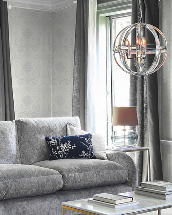 Josette White Wallpaper Sample - Laura Ashley