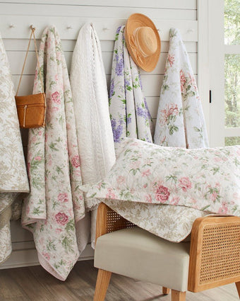 Joyce Pink Quilt Set - Available options