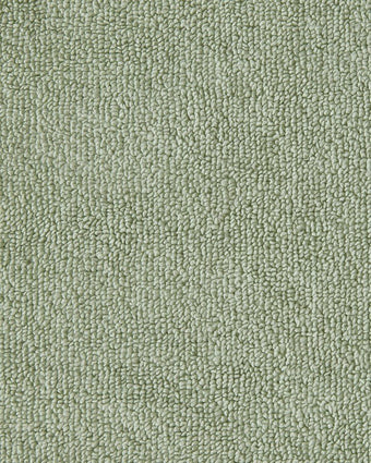 Juliette Lace Hem Green 3 Piece Towel Set Closeup view of towel