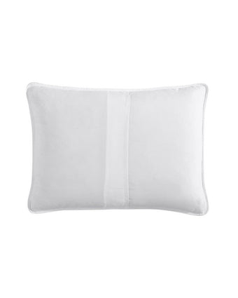 Kids Butterfly Kiss White Microfiber Reversible Quilt Set - View of back of sham