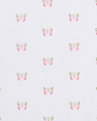 Kids Fluttery Friends Pink Microfiber Sheet Set - Close up view of print
