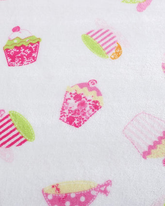 Laura Ashley Kids Sweet Treat Ultra Soft Plush Fleece Throw close up view of pattern