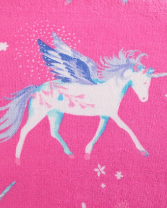 Laura Ashley Kids Unicorn Utopia Ultra Soft Plush Fleece Throw close up view of print