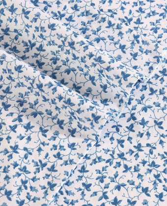 Lavange Vine Blue Cotton Sateen Sheet Set - Laura Ashley